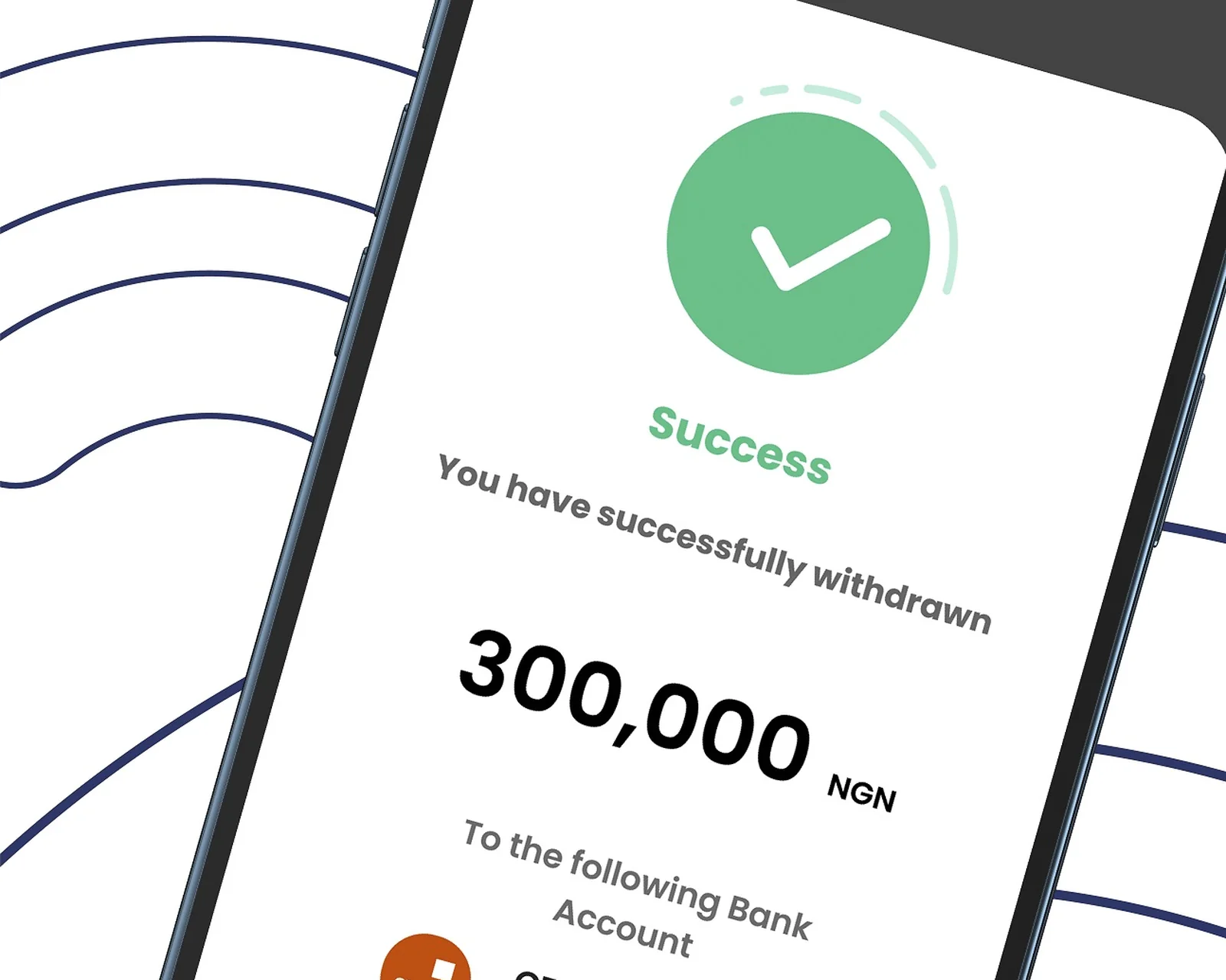 A host withdrawing earnings from the Wicrypt wallet straight to a bank account.
